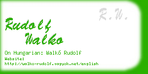 rudolf walko business card